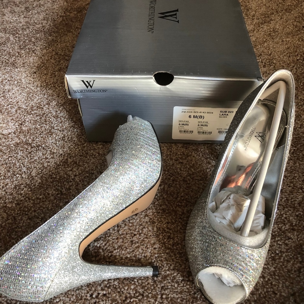 Silver Dress Heels